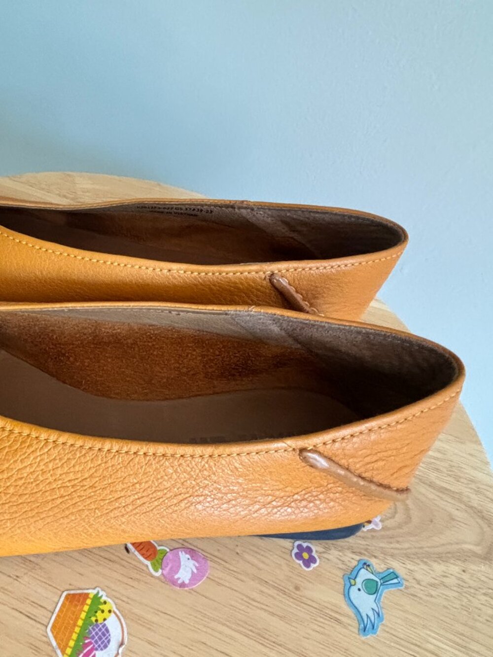 Orange Camper Leather Casi Myra Ballerinas 37 - Picture 2 of 6